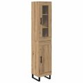 vidaXL Highboard Remeselný dub 34,5 x 34 x 180 cm Kompozitné drevo