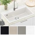 vidaXL Drez Granite 795 x 505 mm Biela
