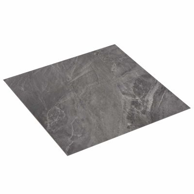 vidaXL Samo-lepiace podlahové dosky 30,5 x 30,5 cm 20 pcs PVC Čierna