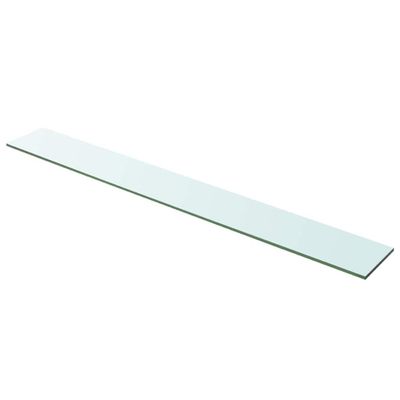vidaXL Poličkový panel z priehľadného skla, 100x12 cm