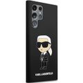 Puzdro Karl Lagerfeld pre Samsung Galaxy S24 Ultra KLHCS24LSNIKBCK čierna HC SILICONE NFT IKONIK