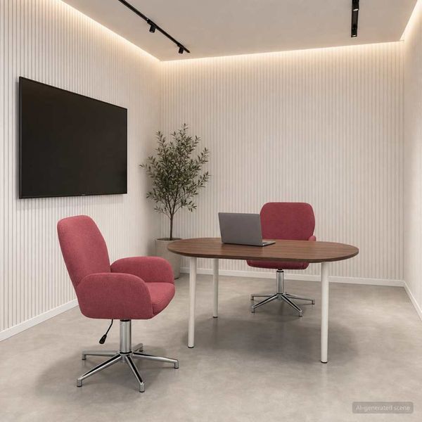 vidaXL Otáčacie stoličky k stolu 2 ks 54 x 58 x 90 cm Víno červené