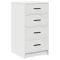 vidaXL Toaletný stolík 3 ks Biela 40 x 41 x 135 cm Kompozitné drevo