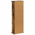 vidaXL CD Skrinka Dymový dub 60 x 17 x 92 cm Kompozitné drevo