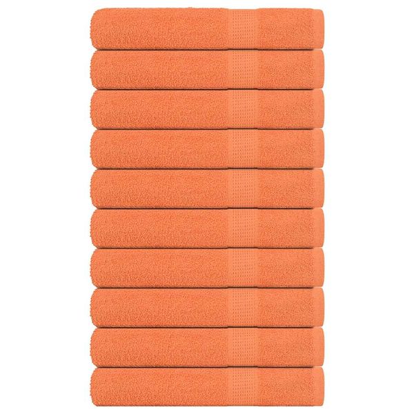 vidaXL Saunové osušky FROGN 10 ks oranžové 80x200 cm 360 g/m²