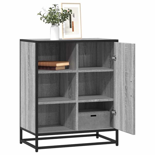 vidaXL Komoda sivá sonoma 62x35x76 cm kompozitné drevo