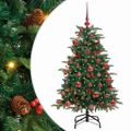 vidaXL Umelý vianočný stromček Zelená 120 cm PVC, kov a plast