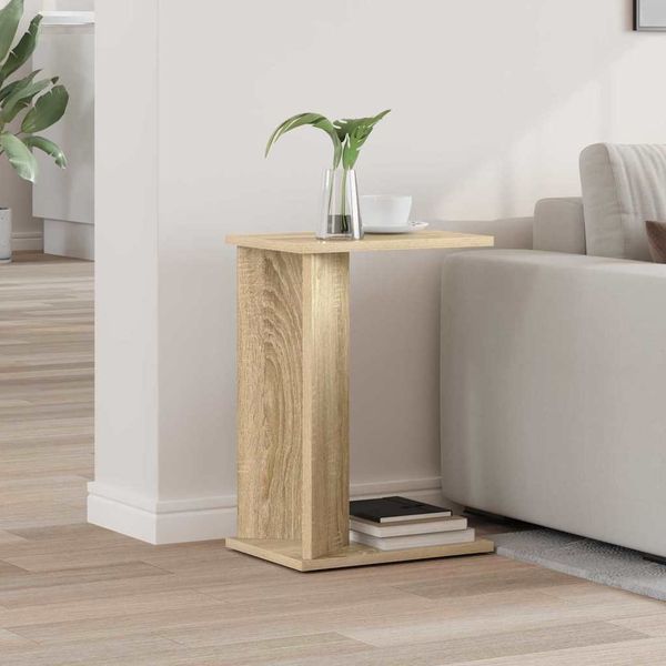 vidaXL Koncový stôl Sonoma dub 35 x 25 x 50 cm Kompozitné drevo