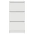 vidaXL Komoda biela 37,5x35x76 cm spracované drevo