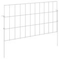 vidaXL Záhradný plot s kolíkmi 24 ks 55 x 30 cm Pozinkovaná oceľ