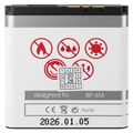 BATTERY MAXXIMUS NOKIA 6280 1200 mAh BP-6M