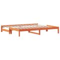 vidaXL Vysúvacia denná posteľ voskovohnedá 90x200 cm masívna borovica