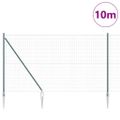 vidaXL Európsky plot s hrotmi 10 x 1,5 m PVC potiahnutá oceľ Zelená