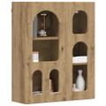 vidaXL Závesná skrinka s poličkou ELST Dub artisan 59 x 20 x 71,5 cm