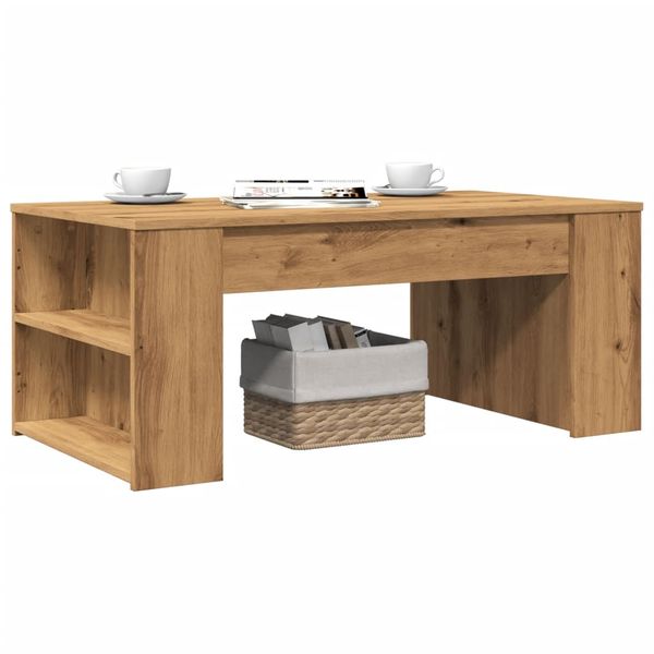 vidaXL Konferenčný stolík dub artisan 105x55x42 cm kompozitné drevo