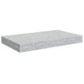 vidaXL Plávajúce nástenné police 4 ks betónovo-sivé 40x23,5x3,8 cm MDF