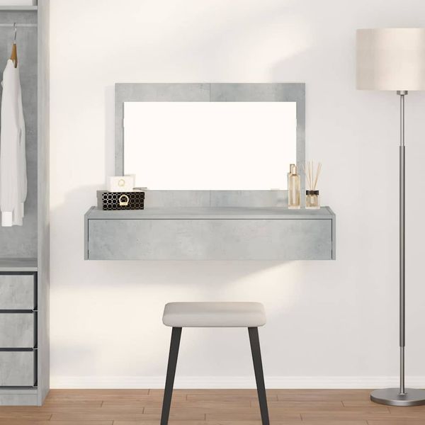 vidaXL Toaletný stolík Sivá 100 x 40 x 70 cm Kompozitné drevo