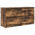 vidaXL TV skrinka Dub dymový 100x35x54 cm Konštrukcia dreva