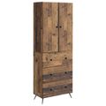 vidaXL Sada skríň 2 ks 66 x 34,5 x 90 cm Kompozitné drevo Staré drevo