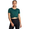 Dámske Tričko Motion Crossover Crop SS Blue - Under Armour, veľkosť XS