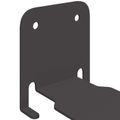 vidaXL Neviditeľná plávajúca polica 8 ks Čierny 6 x 11 x 6,5 cm