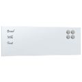 vidaXL Nástenná magnetická tabuľa biela 60x20 cm tvrdené sklo