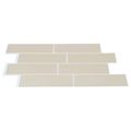 vidaXL Subway dlažba 10 ks Béžová 29 x 21 cm Polyuretán a PET