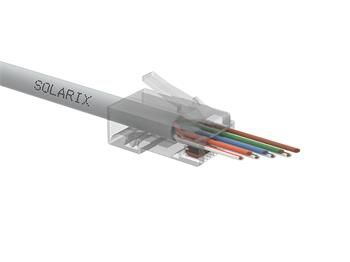 Solarix - Univerzálny EASY konektor RJ45 CAT5E UTP 8p8c