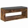 vidaXL Predsieňová lavica Údený Dub 103 x 38 x 45 cm