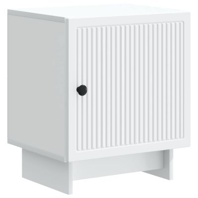 vidaXL Nočný stolík Biela 43 x 34,5 x 50 cm Kompozitné drevo