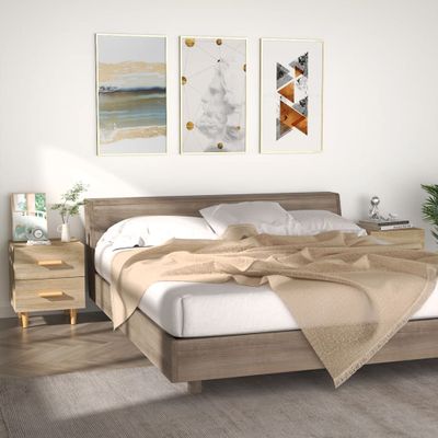 vidaXL Nočné stolíky 2 ks dub sonoma 40x35x47,5 cm