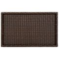 vidaXL Skladací stolík s podnosom hnedý 65x40x75 cm polyratan