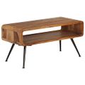 vidaXL Konferenčný stolík z masívneho akáciaového dreva 95x40x45 cm