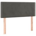 vidaXL Posteľný rám boxspring s matracom tmavosivý 80x200 cm zamat