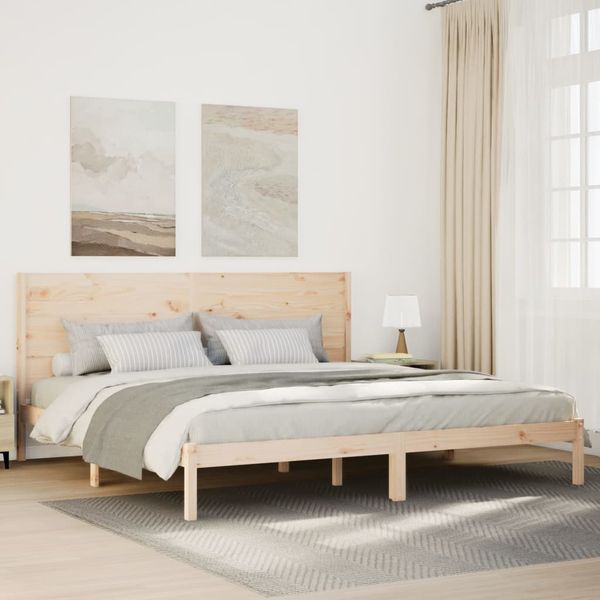 vidaXL Extra dlhá posteľ bez matraca 200x220 cm masívne drevo