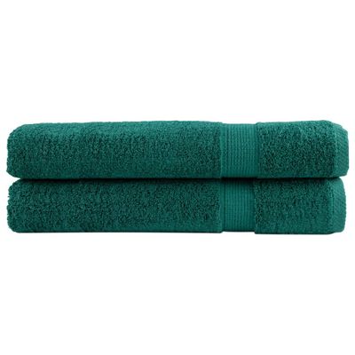 vidaXL Prémiové uteráky SOLUND 2 ks zelené 100x200cm 600 g/m2