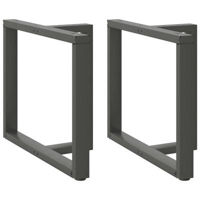 vidaXL Nohy k jedálenskému stolu v tvare T, 2 ks, antracitové, 90x35x(72-73) cm, oceľ