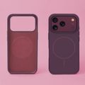 Silikónové tenké Mag puzdro pre iPhone 17 Pro 6,3" / iPhone 18 Pro 6,3" tmavá čerešňa