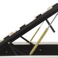 vidaXL Hydraulický posteľný rám+úložný priestor, umelá koža 180x200 cm