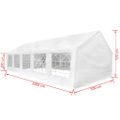 vidaXL Biely párty stan 10 x 5 m