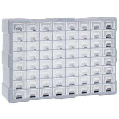 vidaXL Organizér so 64 zásuvkami 52x16x37,5 cm