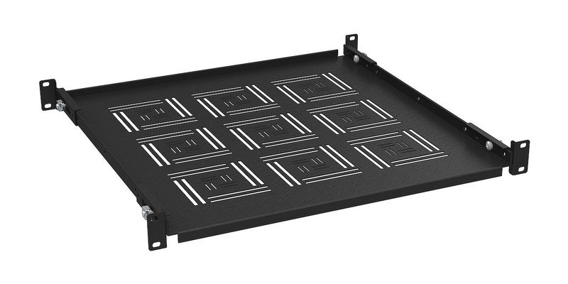 Polica 19'' 450mm pevná BK úchyt prednej aj zad.lišty