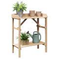 vidaXL Stolík na presádzanie Prírodná 75 x 40 x 90 cm