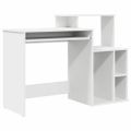 vidaXL Stôl Biela 120,5 x 44 x 88,5 cm Kompozitné drevo