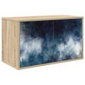 vidaXL Nástenný TV kabinet RAALTE 69 x 33 x 40 cm Dub sonoma