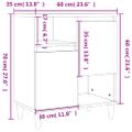 vidaXL Komody 3 ks lesklé biele 60x35x70 cm kompozitné drevo