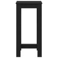 vidaXL Barový stôl 51 x 50 x 103.5 cm Kompozitné drevo Čierny dub