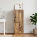 vidaXL Servírovacia skriňa Staré drevo 33 x 34,5 x 87 cm