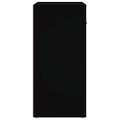 vidaXL Komoda čierna 80x33x70 cm spracované drevo