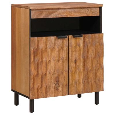 vidaXL Servírovacia skriňa Drevité hnedé dokončenie 60 x 33 x 75 cm